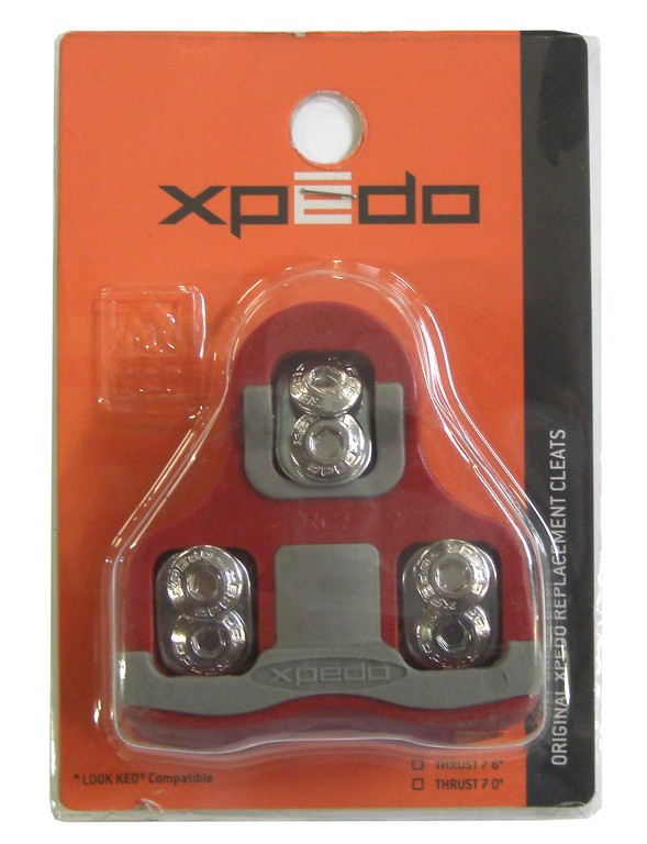 Xpedo komplet płytek do pedałów Thrust 7 System, czerwone