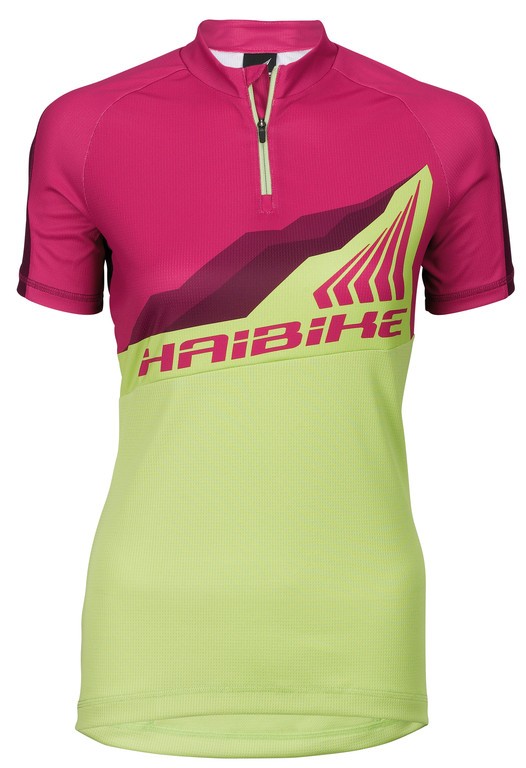 Haibike MTB koszulka damska rowerowa, różowo-żółta r. S