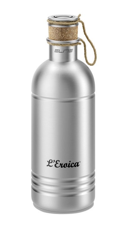 ELITE L\'Eroica bidon aluminiowy, 600 ml, srebrny