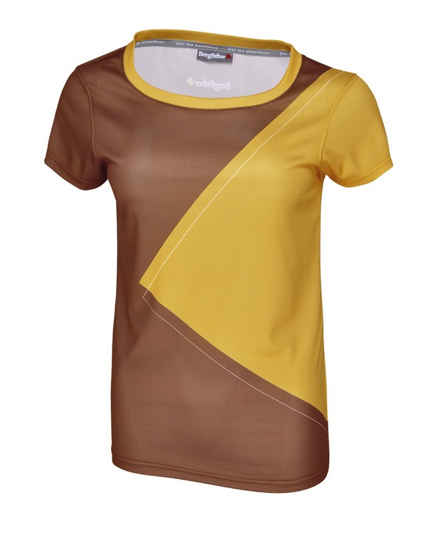 Bergfieber NOTA, damska koszulka sportowa, brązowa, r. XL