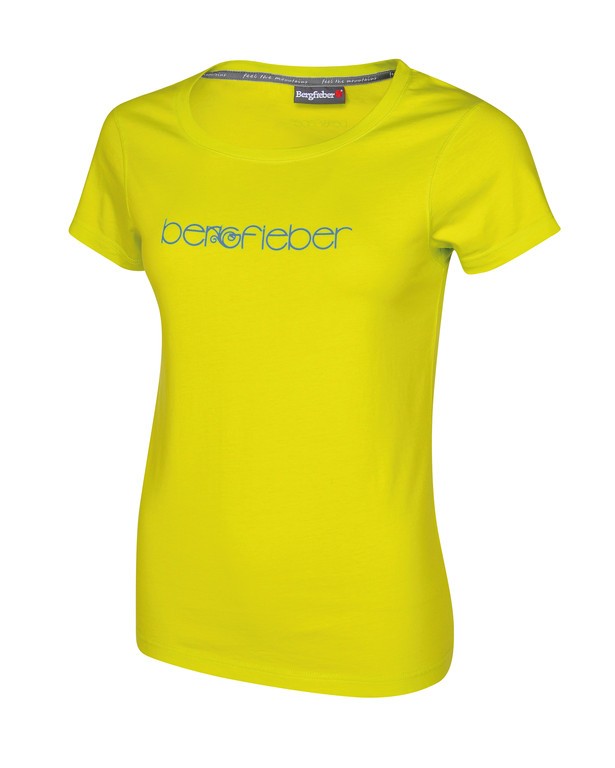 Bergfieber LOGO Da, T-Shirt damski, żółty, r. M