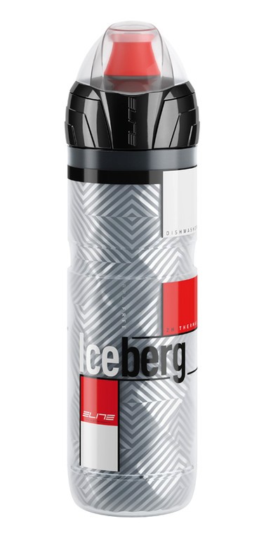 ELITE Iceberg, bidon termiczny, 650 ml, czerwone logo