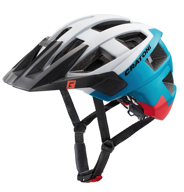 Cratoni AllSet kask MTB, r. M/L (58-61m) biało-niebieski matt